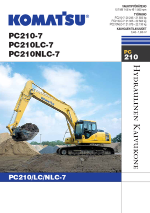 Excavatoare pe șenile Komatsu PC210NLC-7