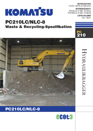 Excavatoare pe șenile Komatsu PC210LC-8