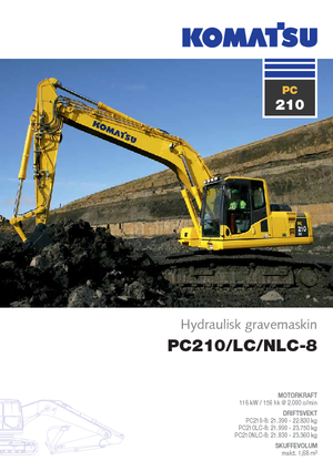 Excavatoare pe șenile Komatsu PC210LC-8