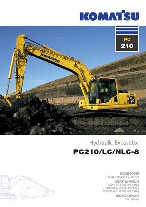 Excavatoare pe șenile Komatsu PC210LC-8SLF