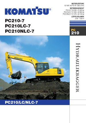Excavatoare pe șenile Komatsu PC210NLC-7