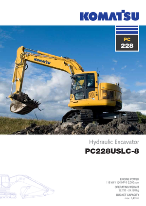 Excavatoare pe șenile Komatsu PC228US-LC-8