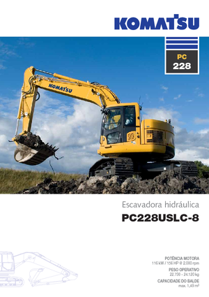 Excavatoare pe șenile Komatsu PC228US-LC-8