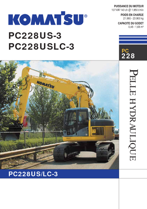 Excavatoare pe șenile Komatsu PC228US-LC-3