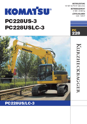 Excavatoare pe șenile Komatsu PC228US-LC-3
