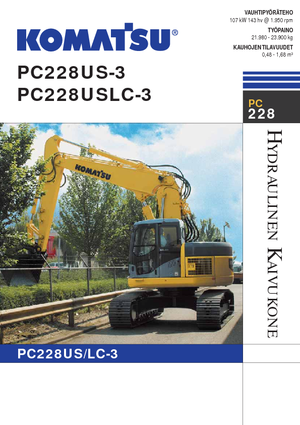 Excavatoare pe șenile Komatsu PC228US-LC-3