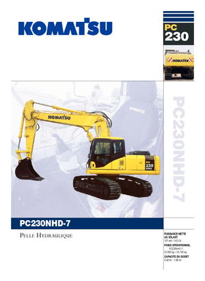 Excavatoare pe șenile Komatsu PC230NHD-7