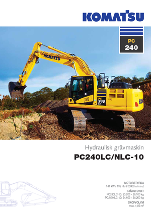 Excavatoare pe șenile Komatsu PC240LC-10