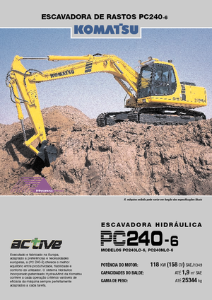 Excavatoare pe șenile Komatsu PC240LC-6 active Plus