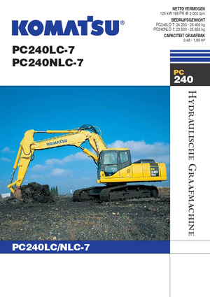 Excavatoare pe șenile Komatsu PC240LC-7