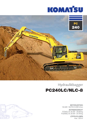 Excavatoare pe șenile Komatsu PC240LC-8