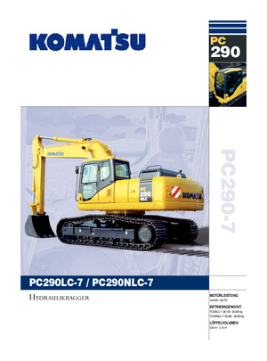 Excavatoare pe șenile Komatsu PC290LC-7
