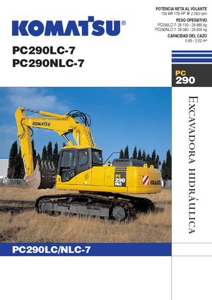 Excavatoare pe șenile Komatsu PC290LC-7
