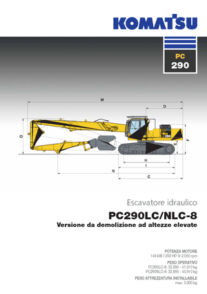 Excavatoare pe șenile Komatsu PC290NLC-8