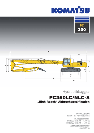 Excavatoare pe șenile Komatsu PC350HRD-8