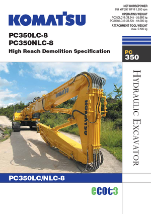 Excavatoare pe șenile Komatsu PC350NLC-8