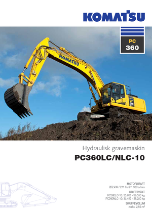 Excavatoare pe șenile Komatsu PC360LC-10