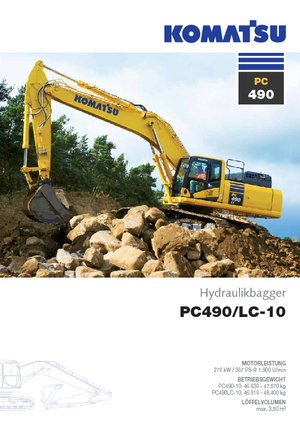 Excavatoare pe șenile Komatsu PC490LC-10