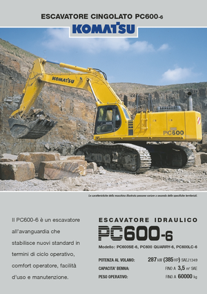 Excavatoare pe șenile Komatsu PC600-6