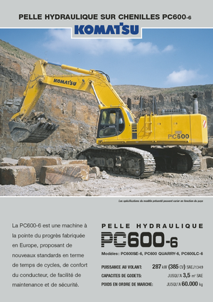 Excavatoare pe șenile Komatsu PC600-6