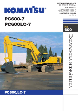 Excavatoare pe șenile Komatsu PC600LC-7