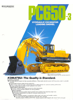 Excavatoare pe șenile Komatsu PC650-3
