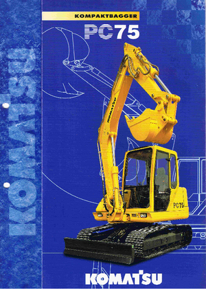 Excavatoare pe șenile Komatsu PC75-1