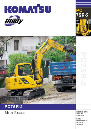 Excavatoare pe șenile Komatsu PC75R-2