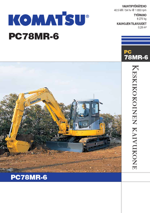 Excavatoare pe șenile Komatsu PC78MR-6