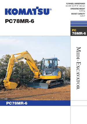 Excavatoare pe șenile Komatsu PC78MR-6