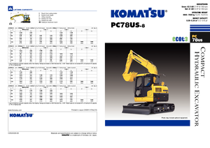 Excavatoare pe șenile Komatsu PC78US-8