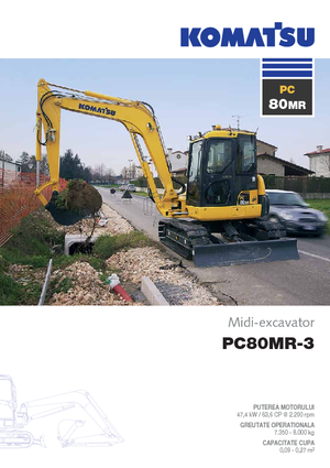 Excavatoare pe șenile Komatsu PC80MR-3