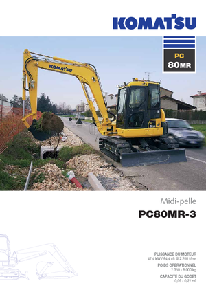 Excavatoare pe șenile Komatsu PC80MR-3