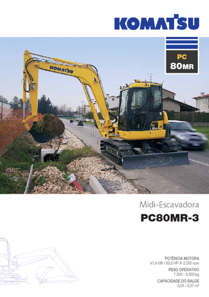 Excavatoare pe șenile Komatsu PC80MR-3