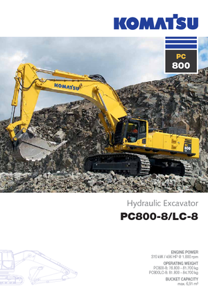 Excavatoare pe șenile Komatsu PC800-8 E0