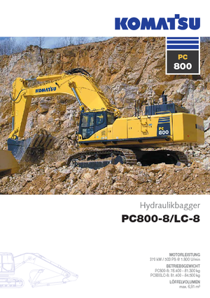 Excavatoare pe șenile Komatsu PC800-8 E0