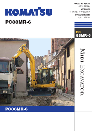 Excavatoare pe șenile Komatsu PC88MR-6