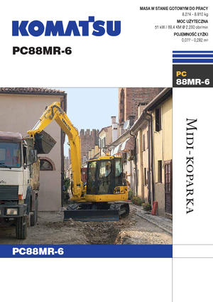 Excavatoare pe șenile Komatsu PC88MR-6