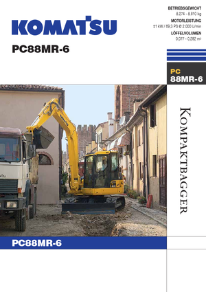 Excavatoare pe șenile Komatsu PC88MR-6