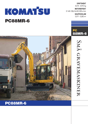Excavatoare pe șenile Komatsu PC88MR-6