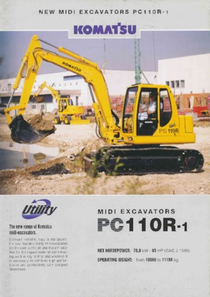 Excavatoare pe șenile Komatsu PC110R-1