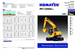 Excavatoare pe șenile Komatsu PC138US-8
