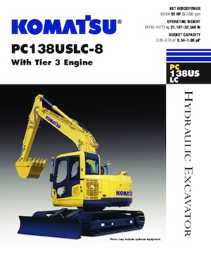 Excavatoare pe șenile Komatsu PC138USLC-8