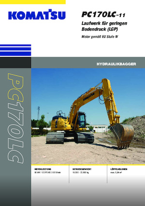 Excavatoare pe șenile Komatsu PC170LC-11 LGP