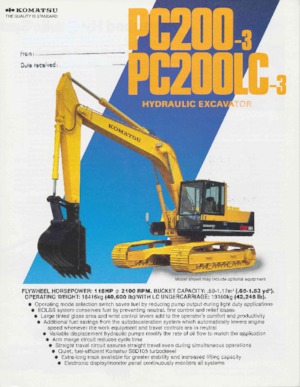 Excavatoare pe șenile Komatsu PC200-3