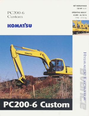 Excavatoare pe șenile Komatsu PC200-6