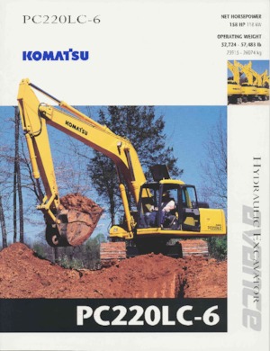 Excavatoare pe șenile Komatsu PC220LC-6