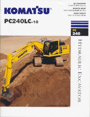 Excavatoare pe șenile Komatsu PC240LC-10