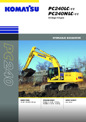Excavatoare pe șenile Komatsu PC240LC-11E0