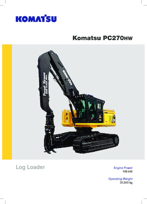 Excavatoare pe șenile Komatsu PC270HW